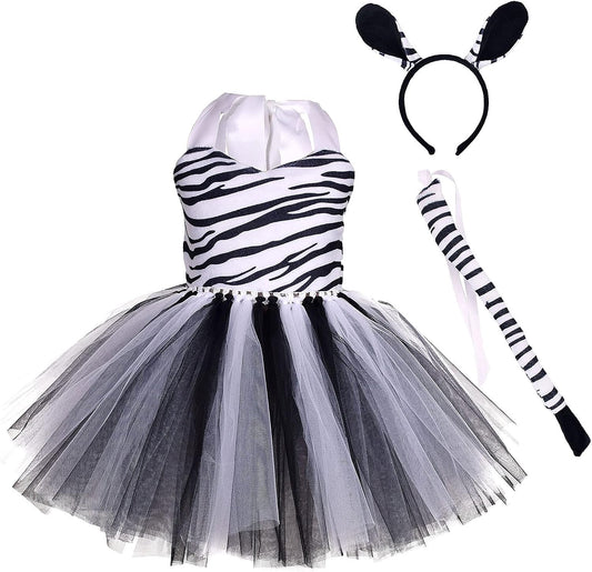 Toddler Girls Jungle Safari Animal Costume Dress Up Set
