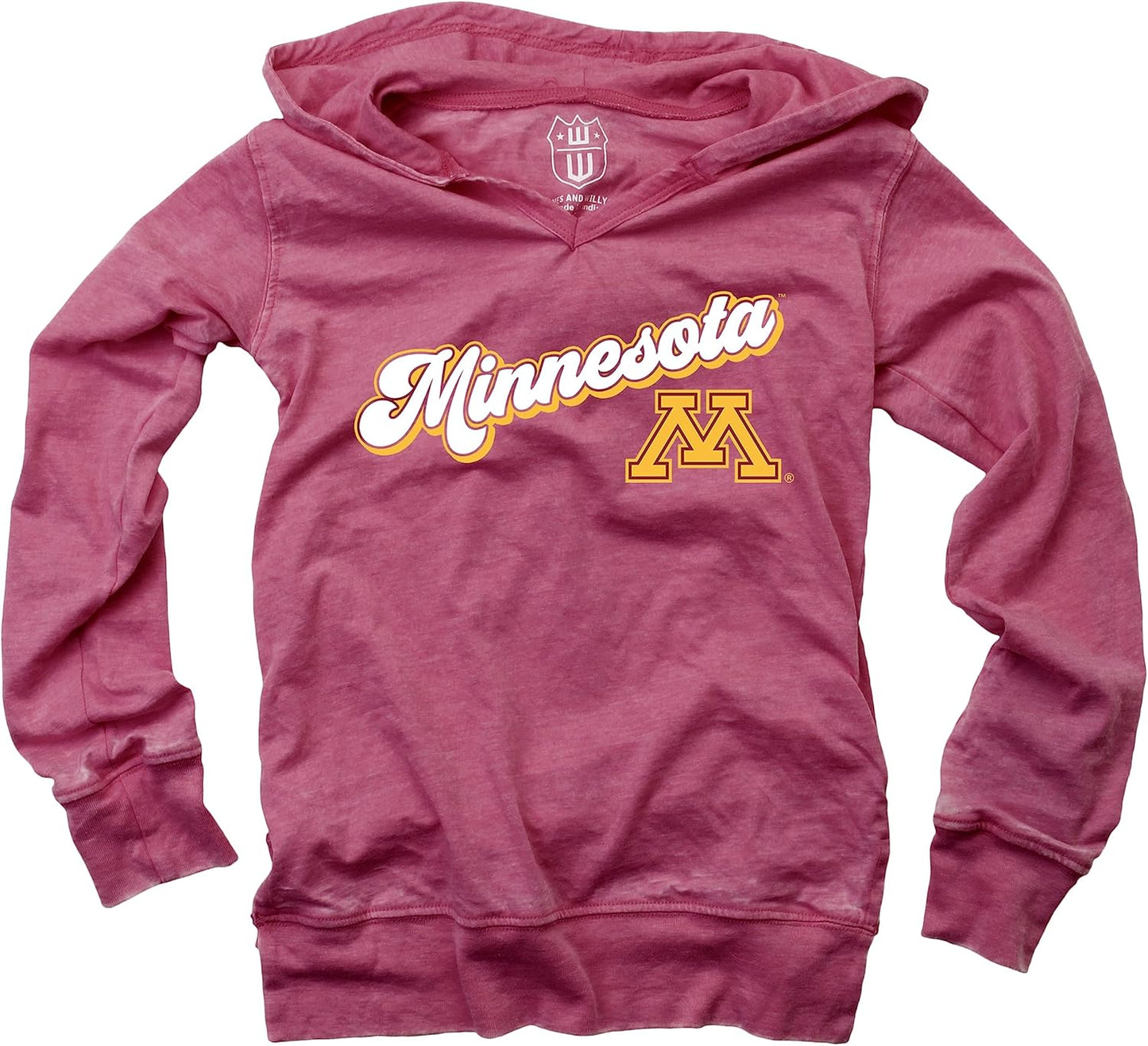 Wes and Willy NCAA Girls V-Neck Hoodie Tee for Comfort and Style