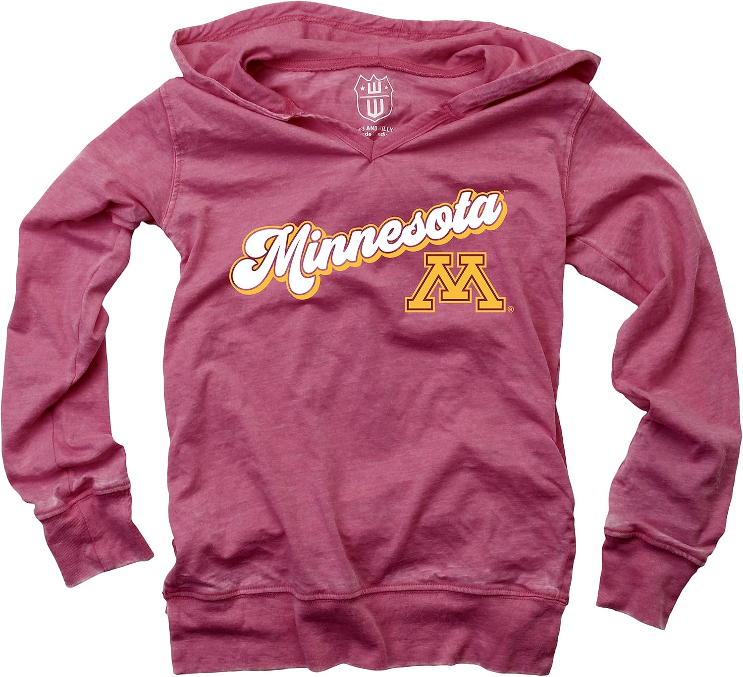 Wes and Willy NCAA Girls V-Neck Hoodie Tee for Comfort and Style