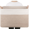 Extra Large Blanket Basket Toy Bin - Cotton Rope Storage Organizer