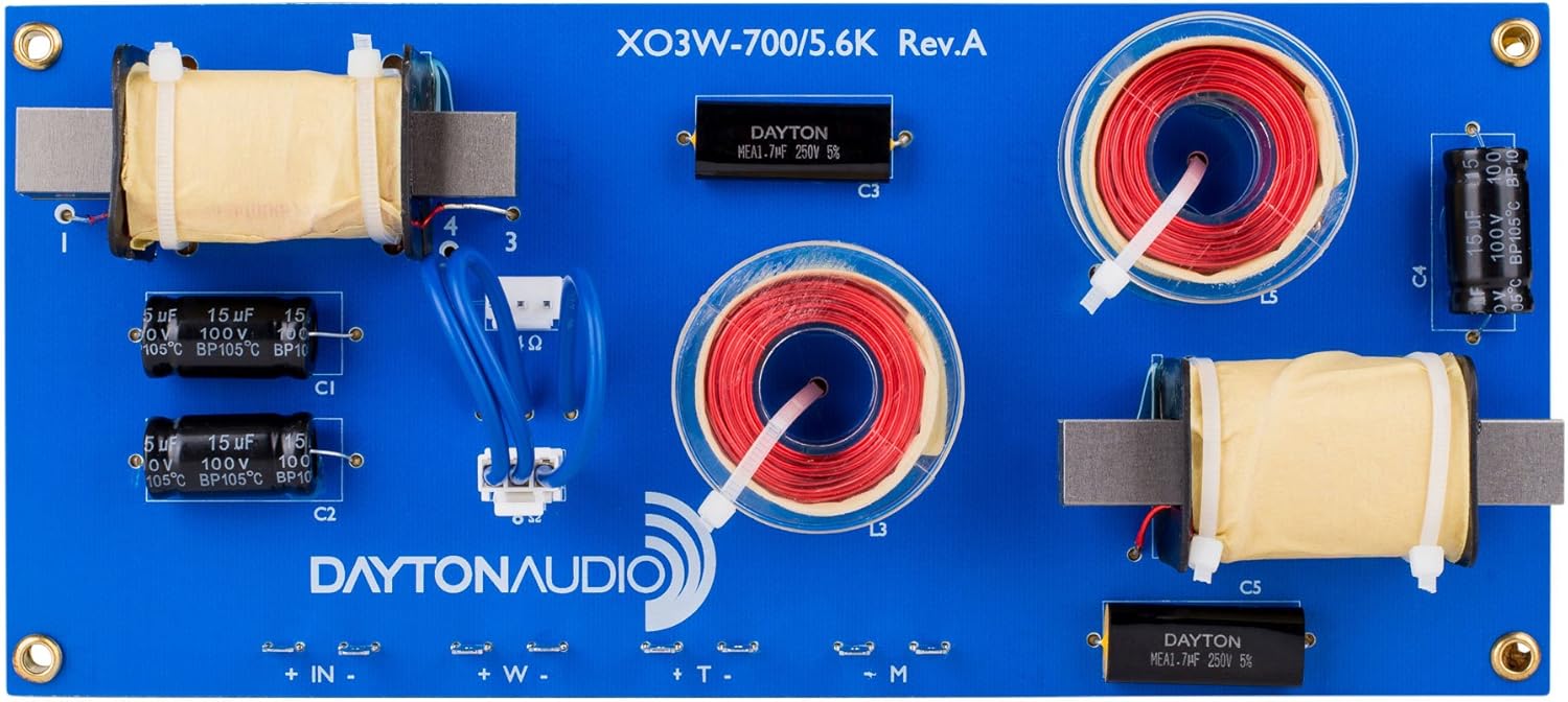 Dayton Audio XO3W-700/5.6K 3-Way Speaker Crossover Review