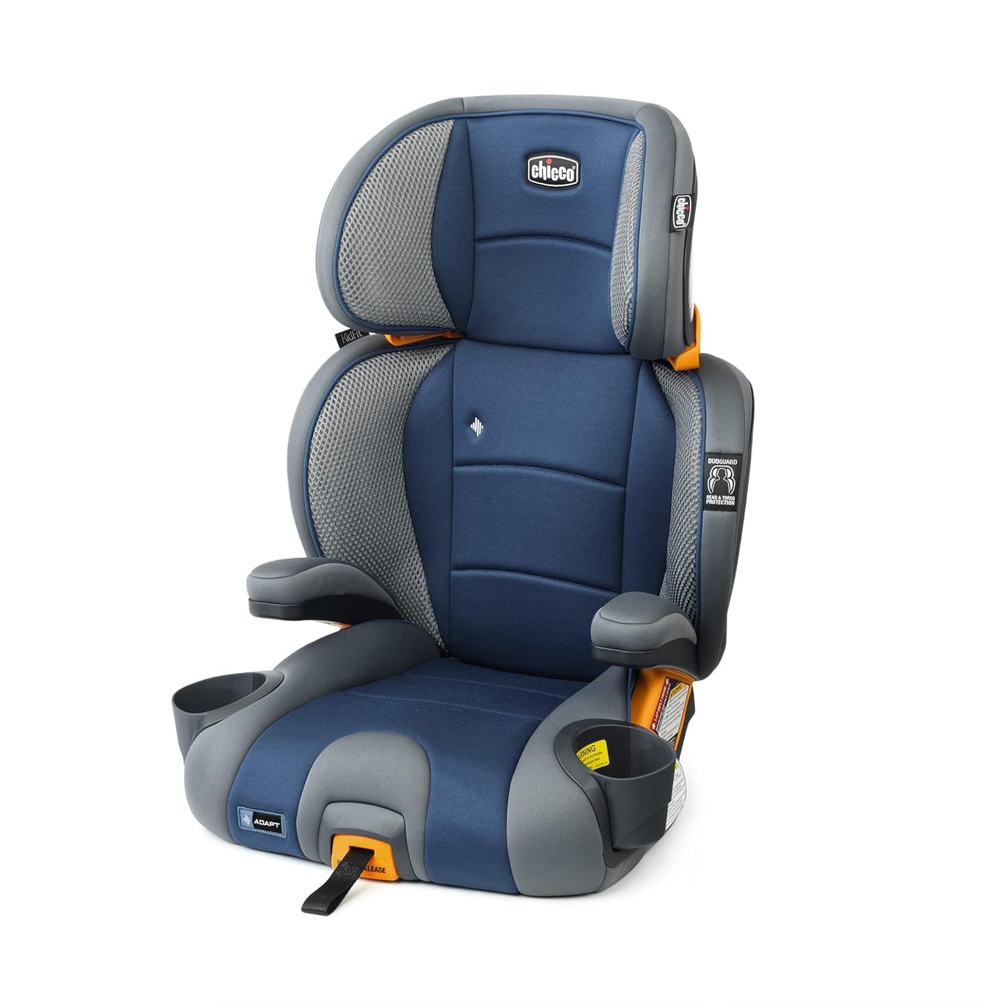 Chicco KidFit Adapt Plus Booster Seat, 2-in-1 Backless & High Back, Ages 4+, 40-100 lbs.