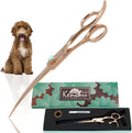 Kenchii Rose Dog Grooming Scissors 7 in Curved Shears - Precision Cut