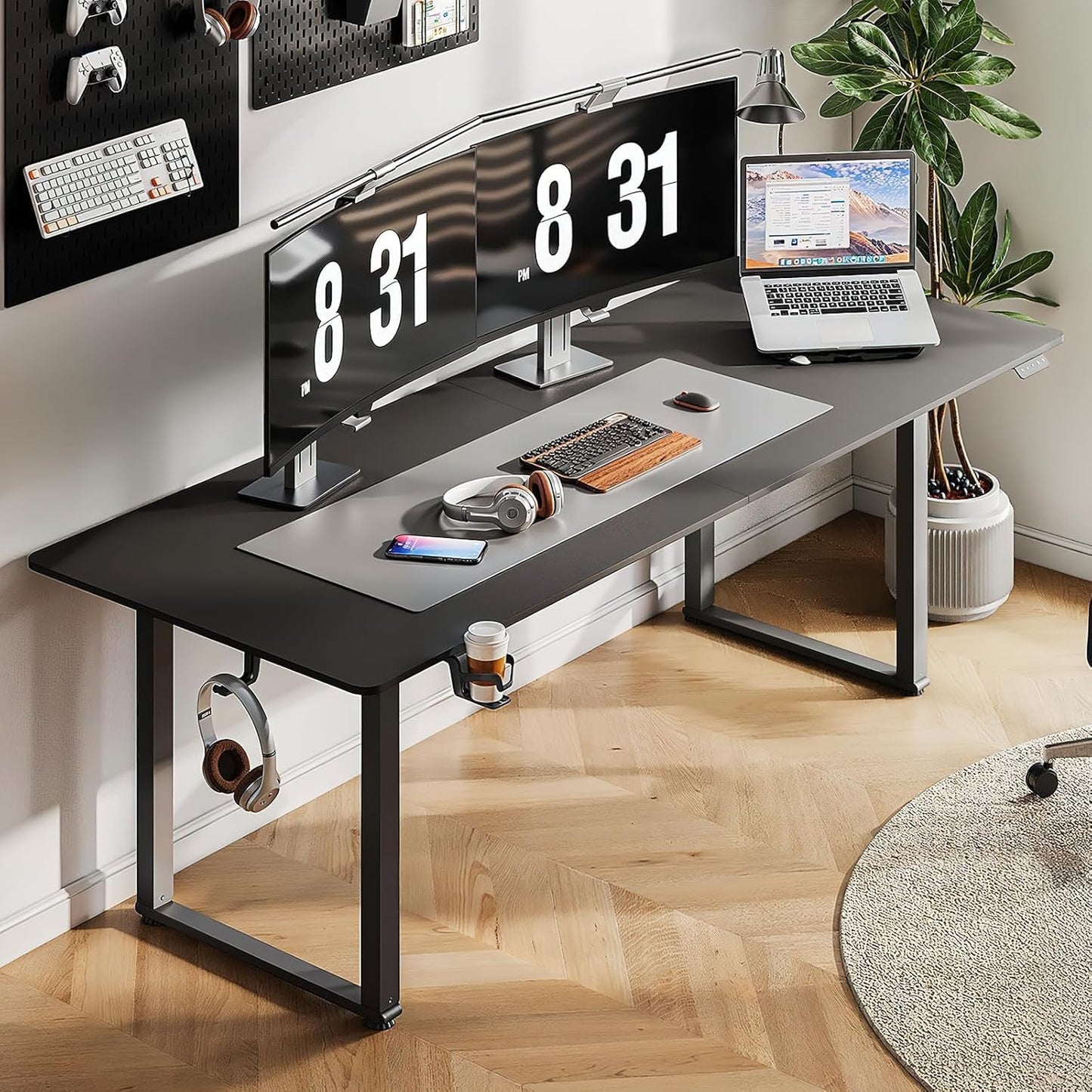 ONBRILL 71x32 Standing Desk - Dual Motor, Memory Controller - Adjustable Height 28-46 - Home & Workstation