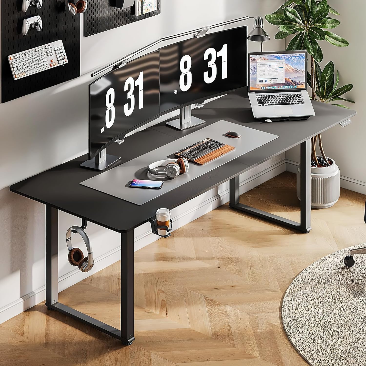 ONBRILL 71x32 Standing Desk - Dual Motor, Memory Controller - Adjustable Height 28-46 - Home & Workstation