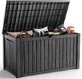 DRATO 180 Gallon Deck Box - Large Waterproof Outdoor Storage