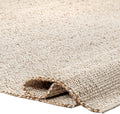 Jute Cotton Hand Woven Natural Farmhouse Area Rug 12ft x 15ft - Rustic