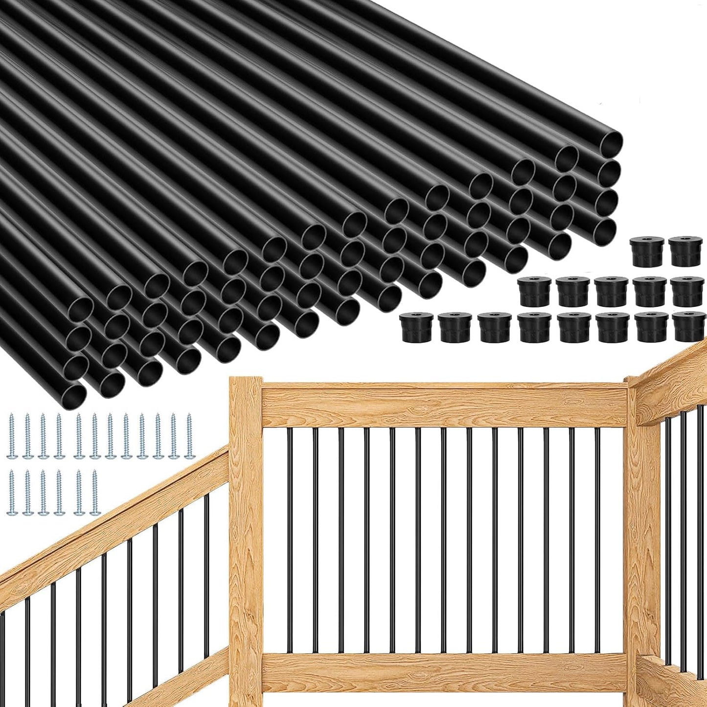 36in Aluminum Deck Balusters for Stylish and Safe Railings