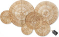 Wicker Jute Wall Decor Baskets Set of 6 - Bohemian Wall Plates