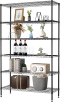 6-Tier Wire Storage Shelves 42x16x72 - Heavy-Duty Adjustable Rack