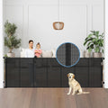 Reinforced 100 in Wide Retractable Baby Gate - Extra Wide Safety Gate