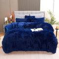 Fluffy Plush Duvet Cover Set Twin Size for Cozy Sleep Experience