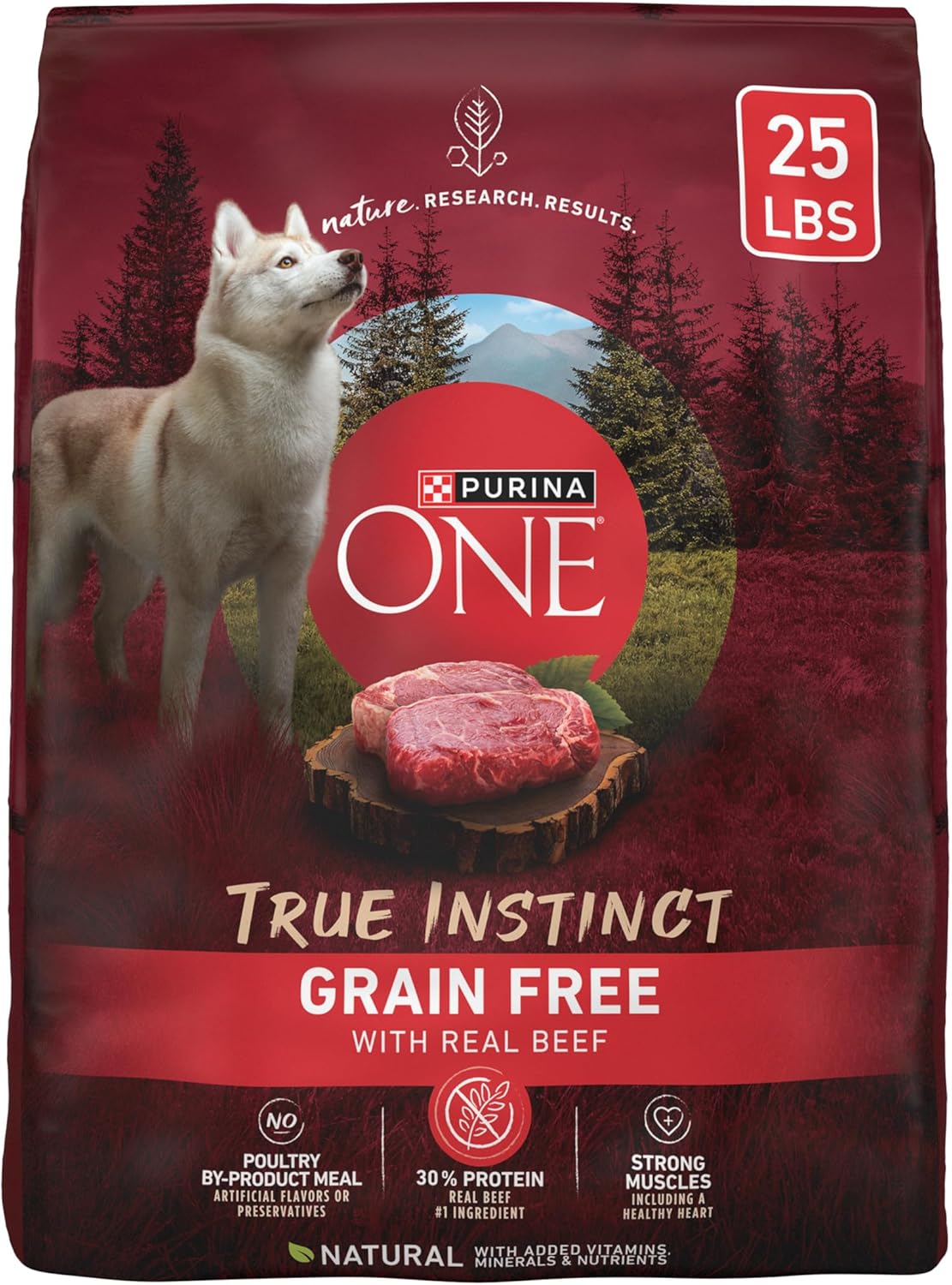 Purina ONE Grain Free High Protein Dry Dog Food with Real Beef