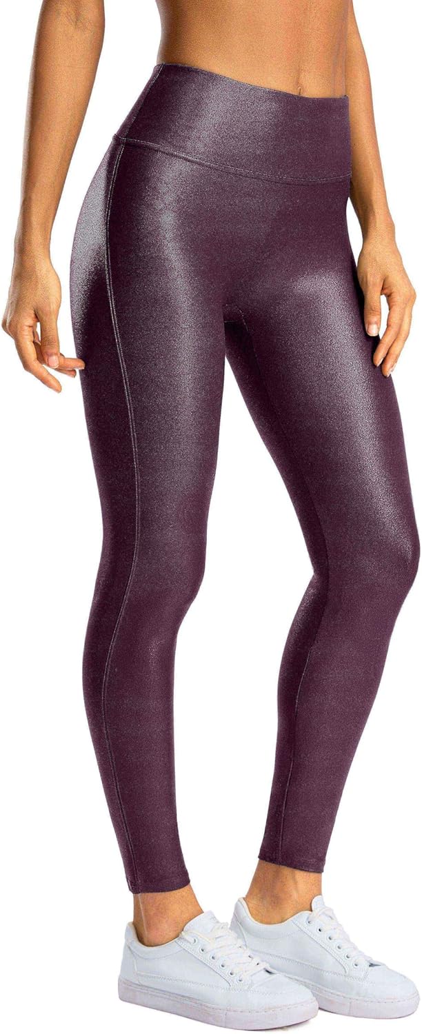 SANTINY Women's Faux Leather Leggings for Stylish Comfort
