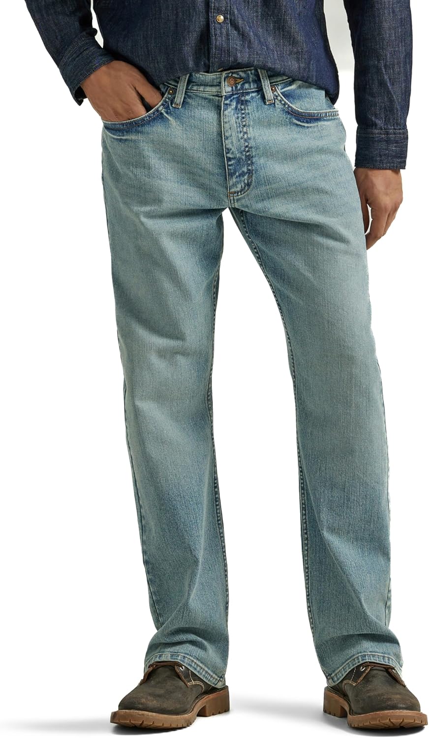 Wrangler Men's Free to Stretch Relaxed Fit Bootcut Jean Review