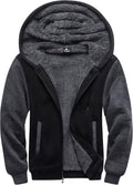 SCODI Hoodies for Men Heavyweight Fleece Sweatshirt - Warm Sherpa Zip