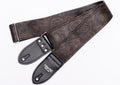 Western Paisley Guitar Strap 2 in Wide Adjustable - Vegan Vinyl