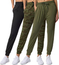 Women's Ultra-Soft Lounge Joggers 3-Pack - Comfortable Everyday Fit In