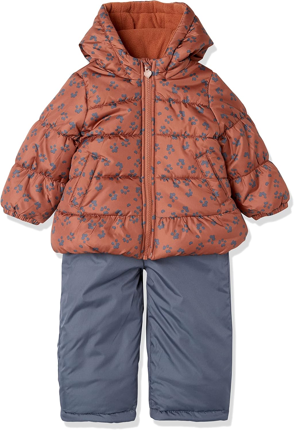 Water-resistant Snowsuit Set for Baby Girls - Cozy Winter Jacket