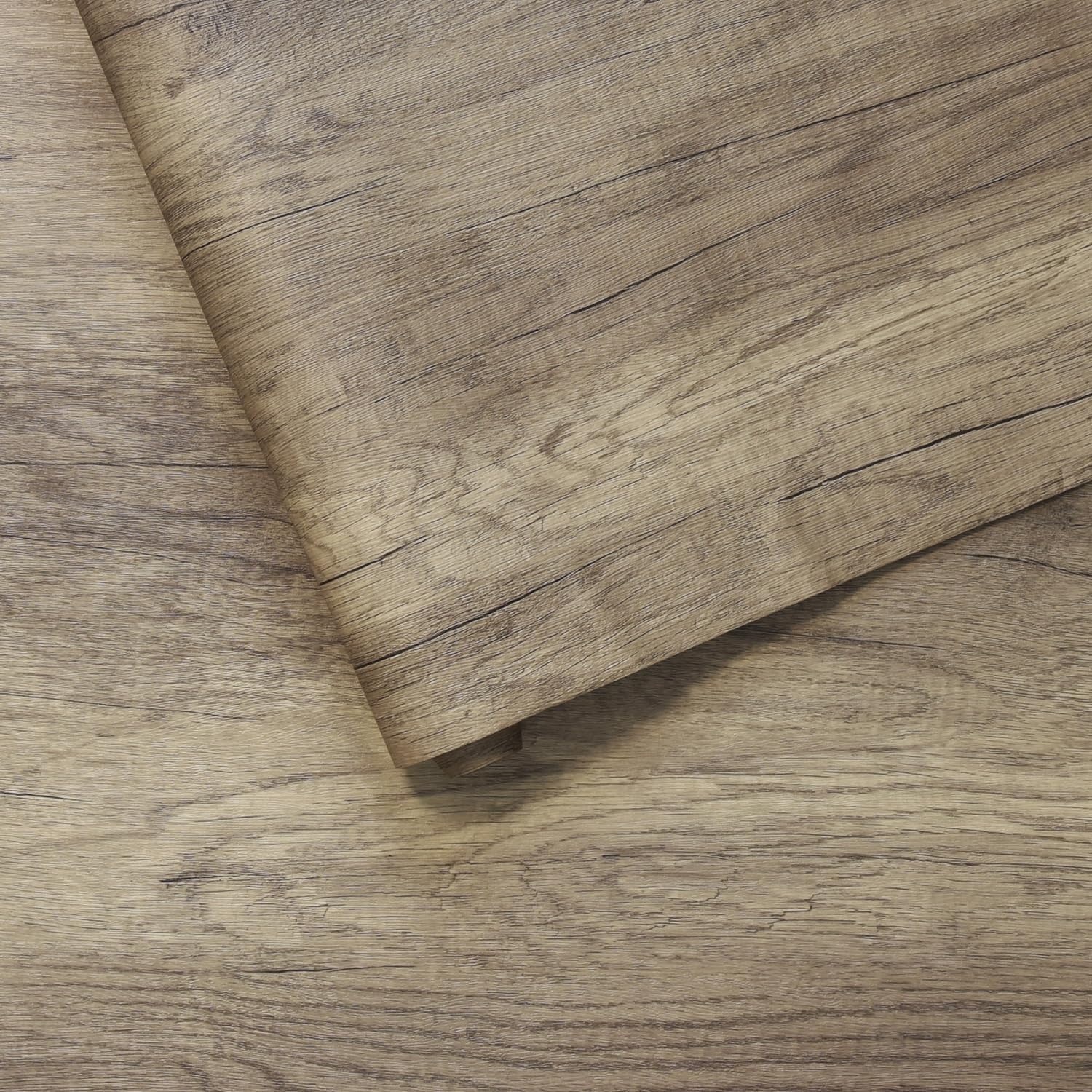 BOMENG Extra Wide Brown Wood Contact Paper for Home Decor