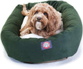 Majestic Pet 32 in Poly-Cotton Sherpa Calming Dog Bed - Supportive