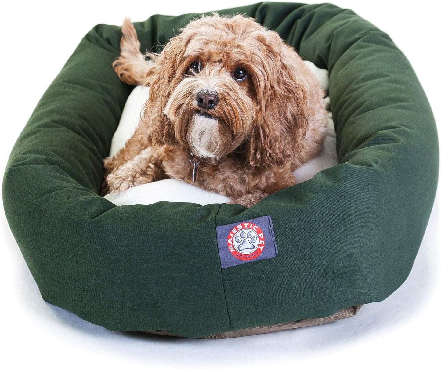 Majestic Pet 32 Inch Poly-Cotton Sherpa Calming Dog Bed Review