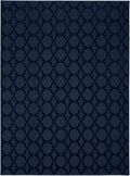 Garland Rug Sparta Non Slip Polypropylene 9 ft x 12 ft Navy Blue