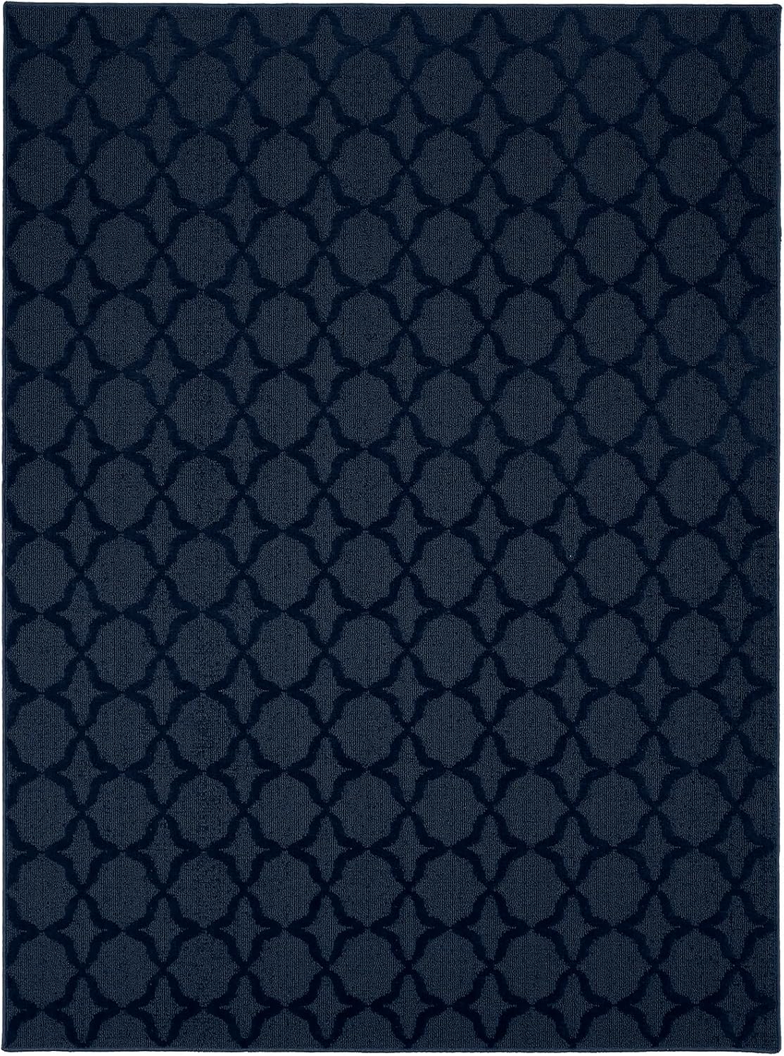 Garland Rug Sparta Non Slip Polypropylene 9 Ft. X 12 Ft. Navy Blue