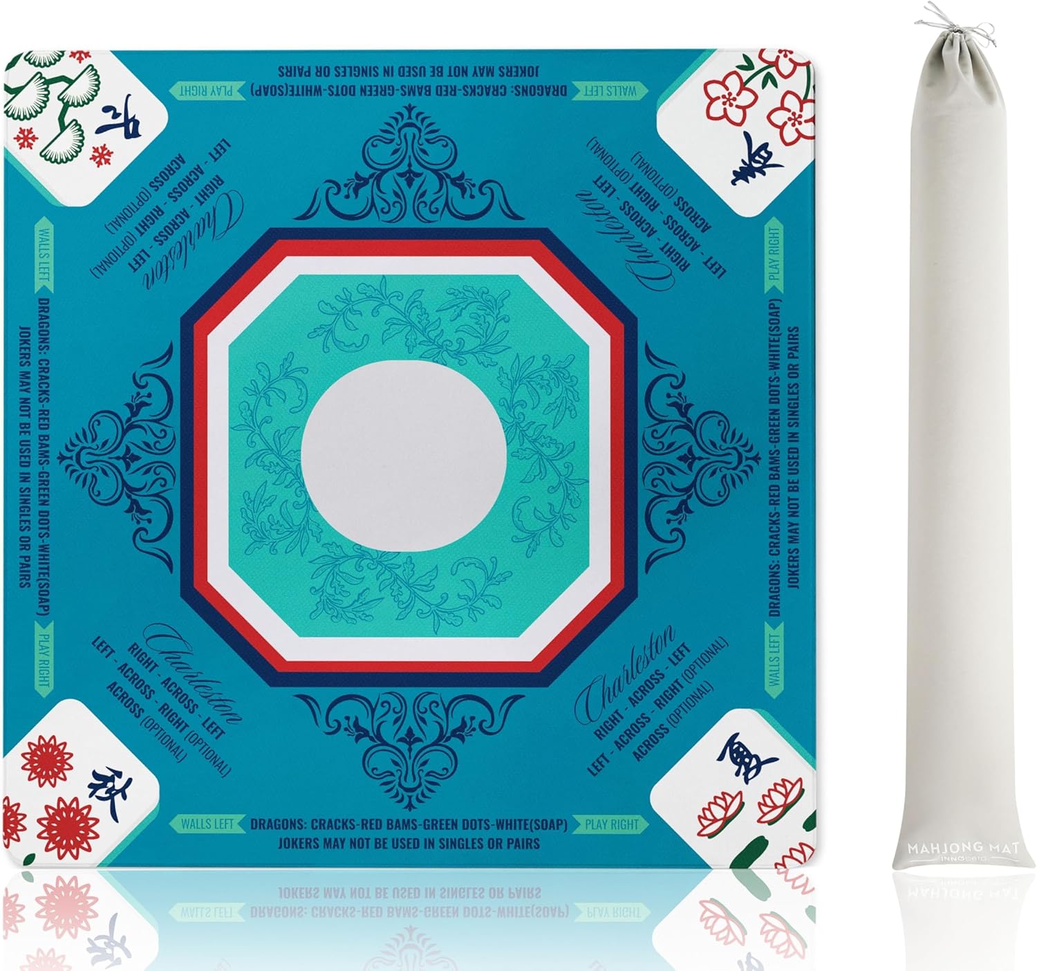 Mahjong Mat Non-Slip Noise Reduction Gaming Mat for Fun Play