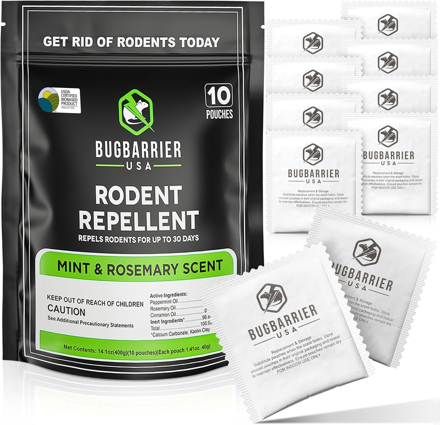 USA Made Biobased Mouse Repellent Pouches