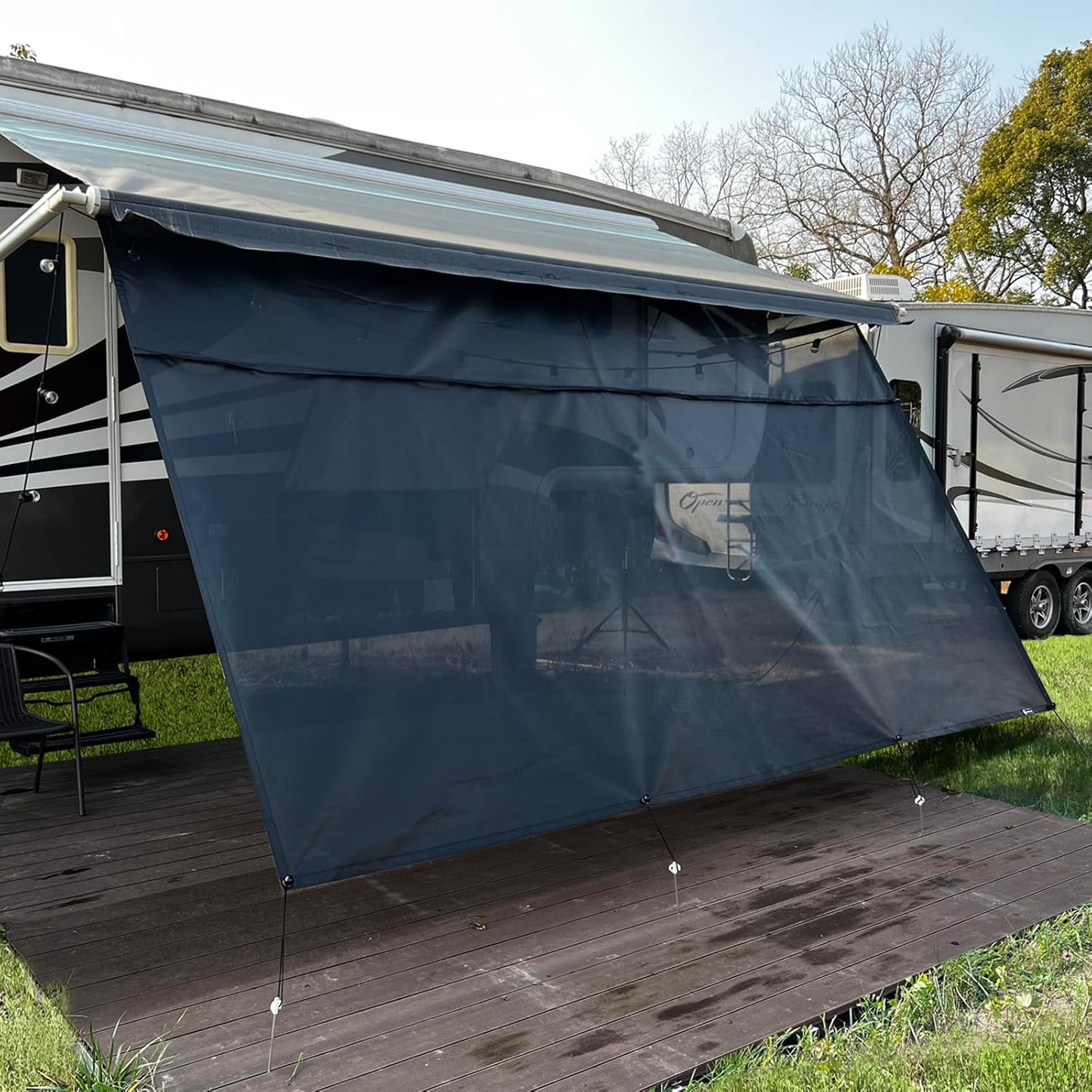 RV Awning Sun Shade Screen 8ftx12ft 3in' for 13ft Awnings