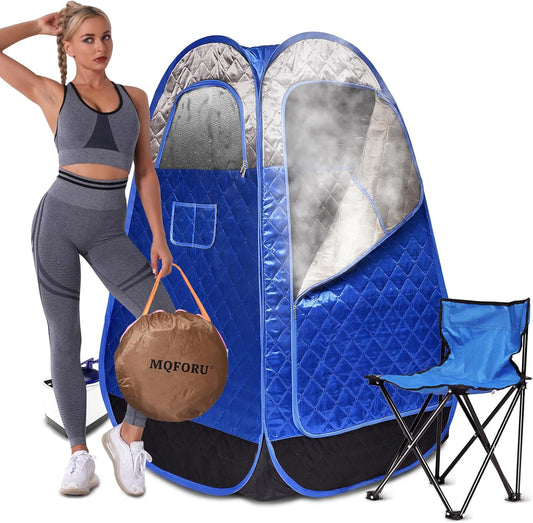 Portable Sauna Box with 1000W Steamer & Remote Control