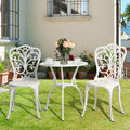 Bistro Table and Chairs Set of 2 Outdoor 3 Piece Patio Set - Durable