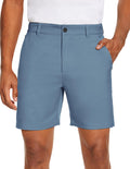 Men's Golf Dress Shorts 7 in Flat Front Hybrid - Quick Dry Chino