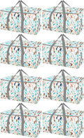 Oversized Moving Bags 8-Pack - Heavy Duty Storage Totes for Clothes