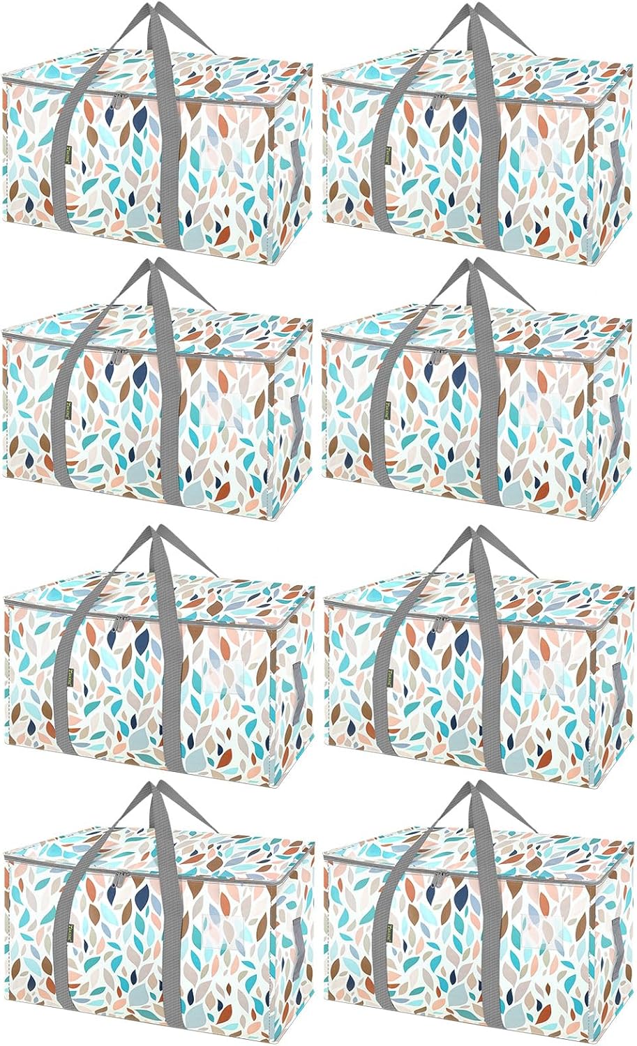 BALEINE Oversized Moving Bags - Heavy-Duty Storage Tote 8-Pack