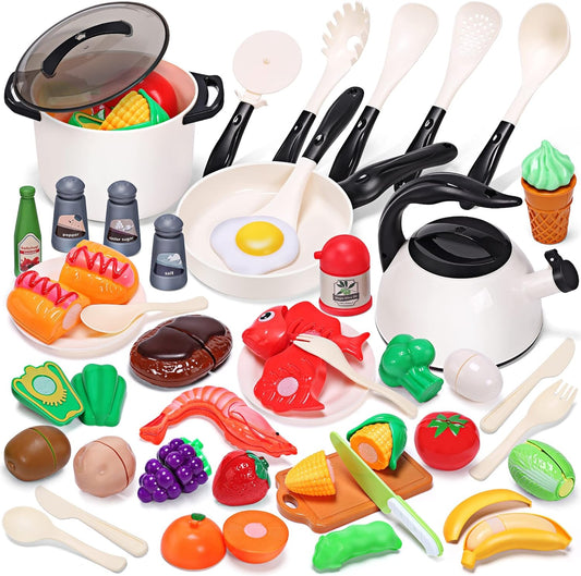 Pretend Kitchen Set with Play Food - Imaginative Fun for Kids