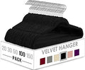 Utopia Home Velvet Hangers 100 Pack - Non-Slip Clothes Hangers
