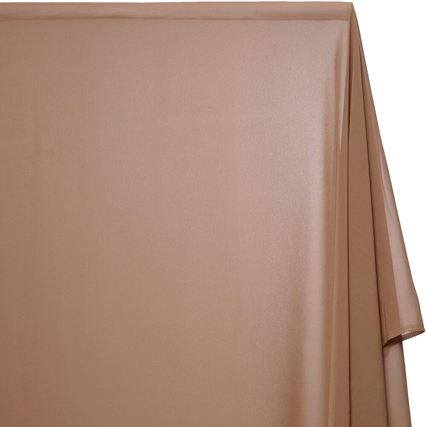 Polyester Chiffon Sheer Lightweight Fabric for Apparel & Decor