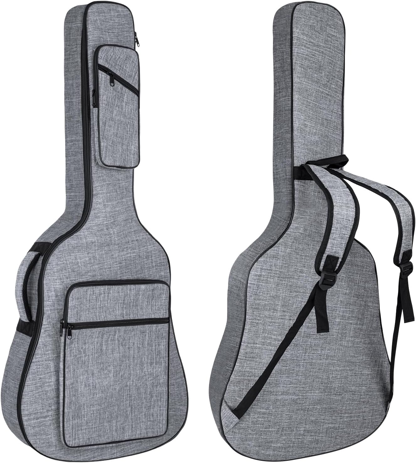 Protective Padded Gig Bag for 39-41 Inch Acoustic Guitar, Grey - Secure & Stylish