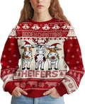 Ugly Xmas Sweater Funny Knit Crewneck - Warm Holiday Pullover