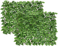 Expandable Faux Ivy Fence Privacy Screen for Garden and Patio