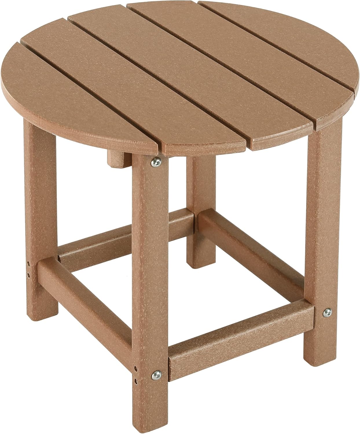 LZRS Round Adirondack Patio Side Table for Outdoor Spaces