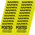 20 Pcs 10ftx7ft Posted Signs for No Trespassing and No Hunting