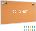Large Cork Board 72 x 48 in Bulletin Board - Oversized Wall Display