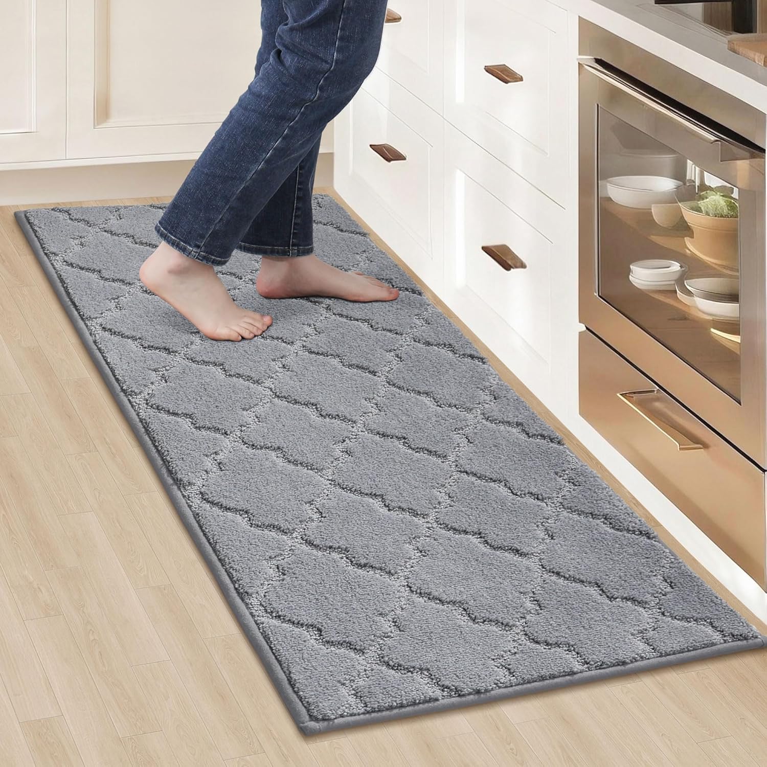 COSY HOMEER Kitchen Rugs Non-Slip Absorbent Soft Runner Mat