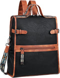 Leather Laptop Backpack for Women FADEON - Stylish, Organized Carry