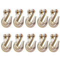 1/2ft G80 Clevis Grab Hook 10 Pack - Heavy Duty 12,000 lb Capacity