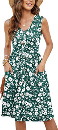 MOLERANI Women Summer Dress Midi Swing - Soft, Pocketed Comfort