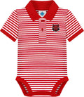 Creative Knitwear College Baby Striped Polo Bodysuit (Style HJWB)